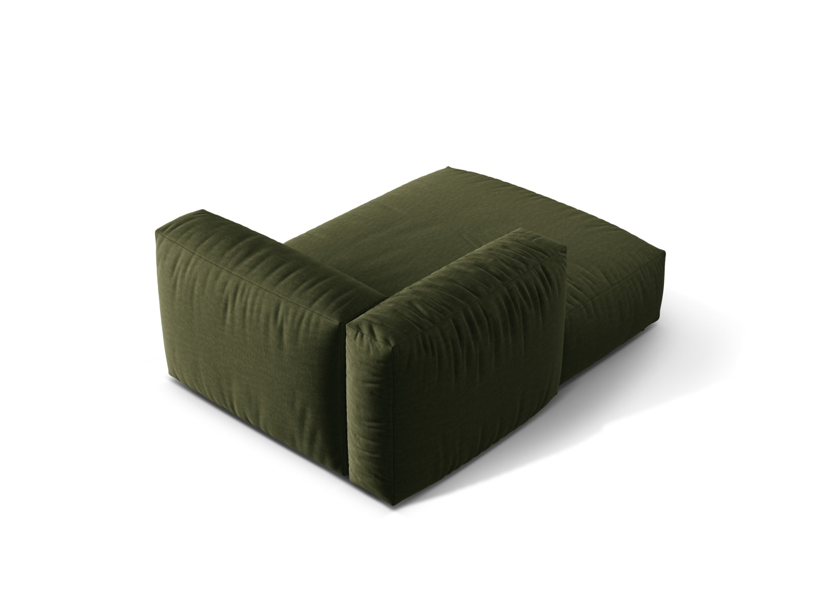 Stylisches Martina Sofa Chaise Lounge links in Green-Boston, perfekt für gemütliche und moderne Wohnambiente.