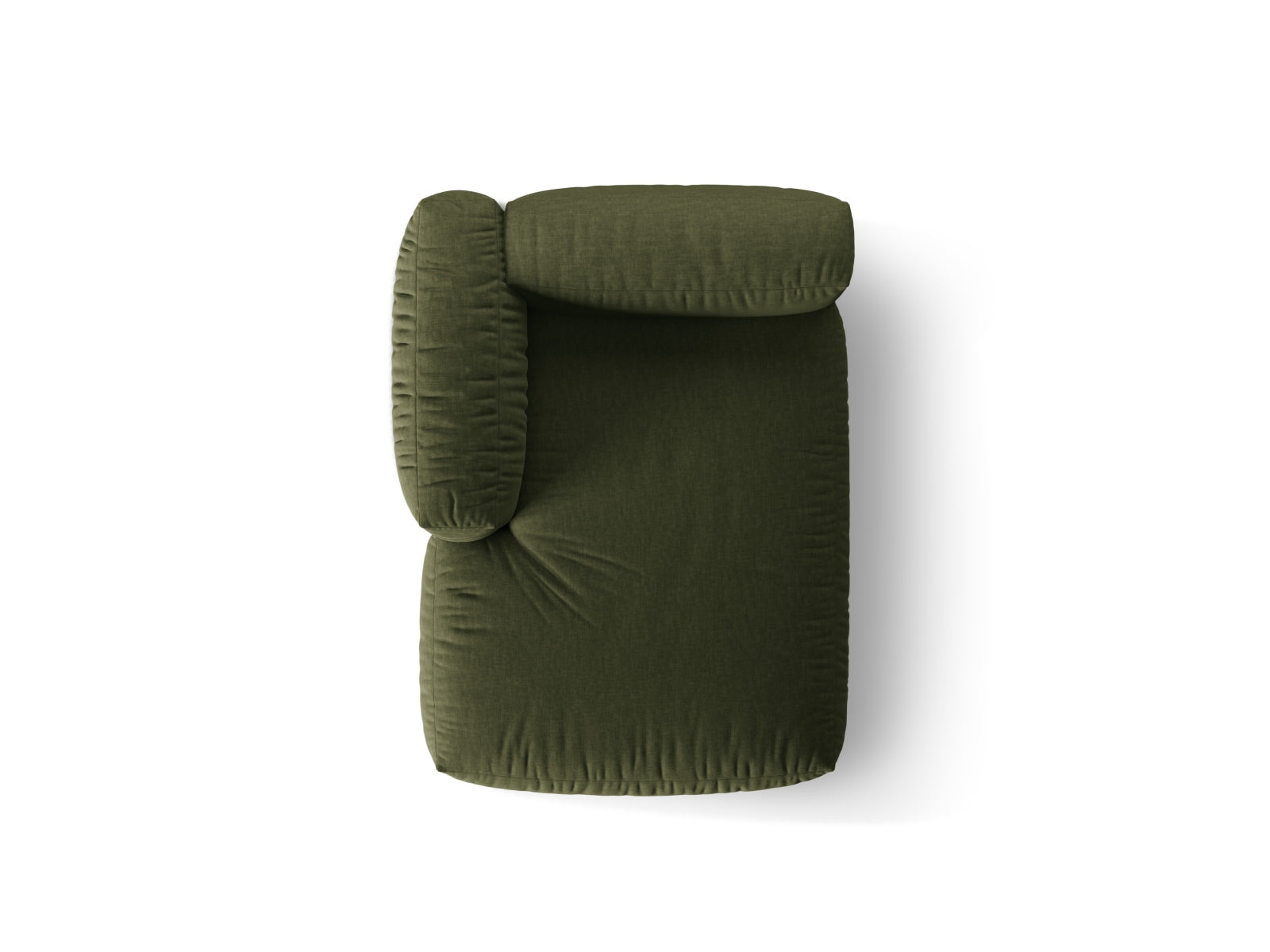 Elegantes Martina Sofa Chaise Lounge links in Green-Boston, ideal für stilvolle und komfortable Wohnräume.