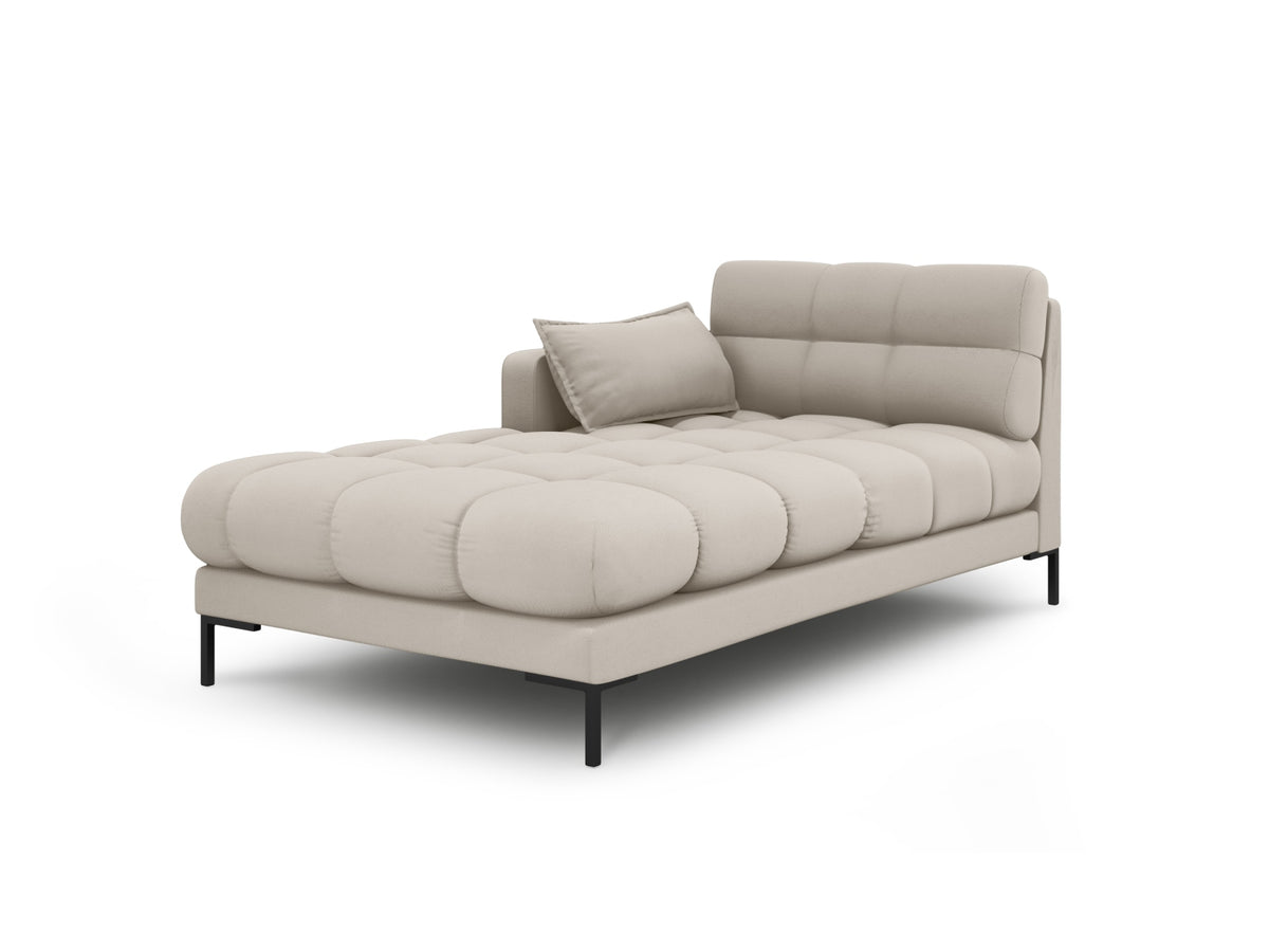 Mamaia Sofa Chaise Lounge links 1 Sitz in Beige/Schwarz-Neve präsentiert im Onlineshop von KAQTU Design AG. L-Sofa links ist von Micadoni