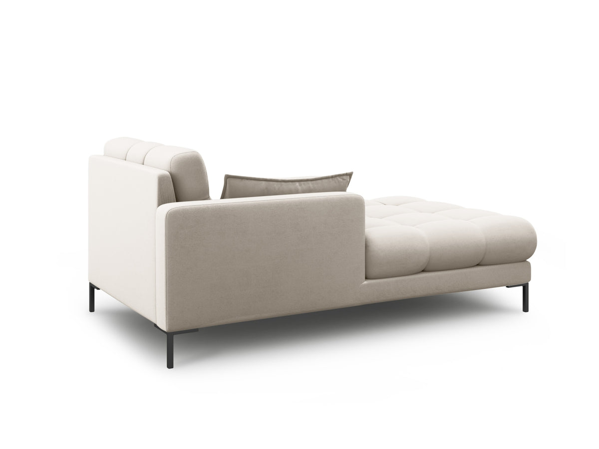 Mamaia Sofa Chaise Lounge links 1 Sitz in Beige/Schwarz-Neve präsentiert im Onlineshop von KAQTU Design AG. L-Sofa links ist von Micadoni