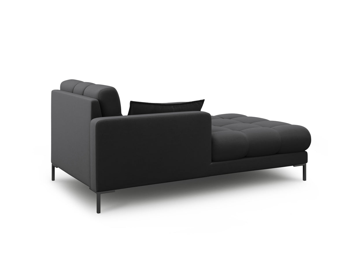 Mamaia Sofa Chaise Lounge links 1 Sitz in Dark Grey/Schwarz-Neve präsentiert im Onlineshop von KAQTU Design AG. L-Sofa links ist von Micadoni