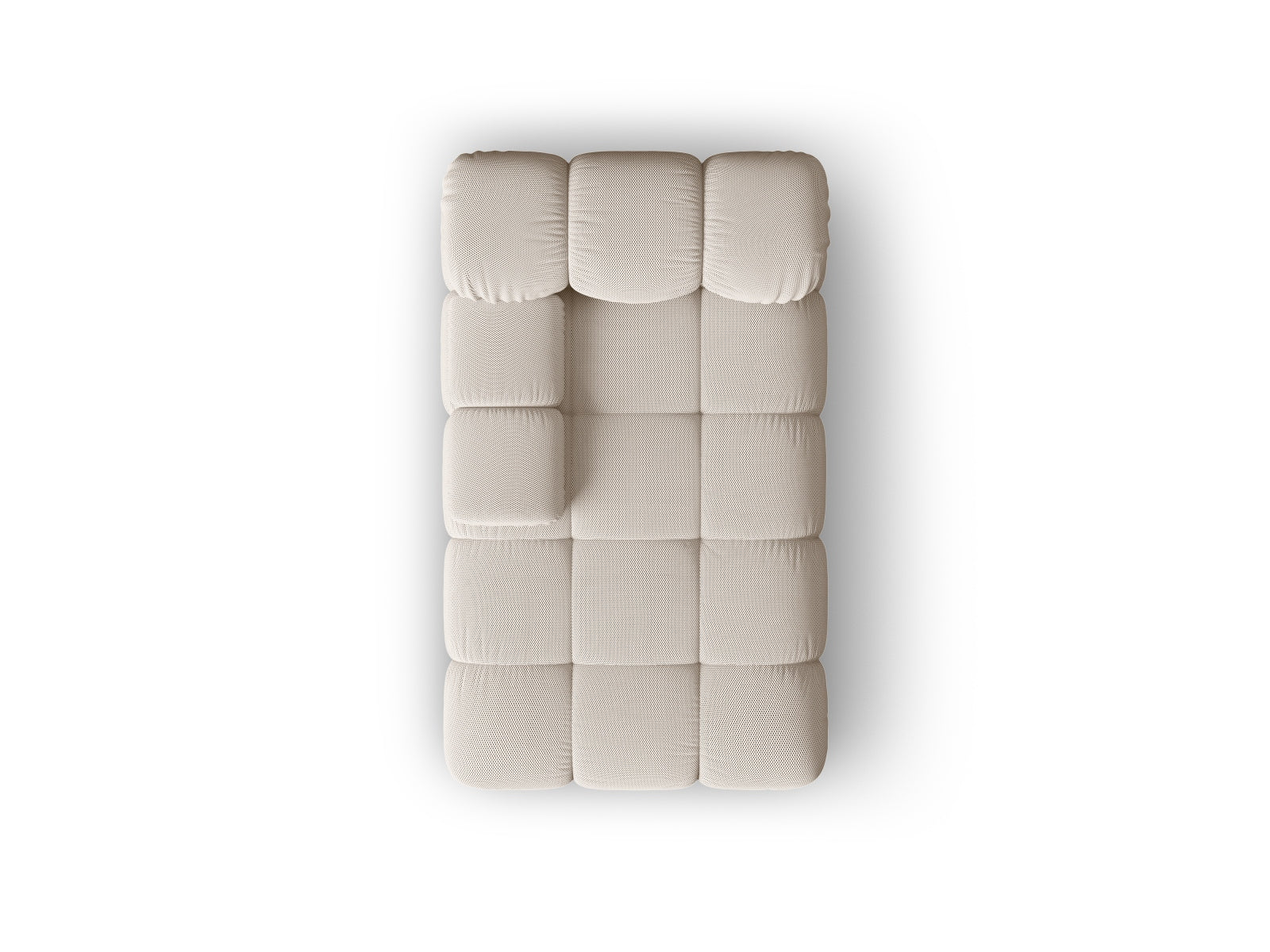 Stilvolles Bellis Sofa Chaise Lounge links mit 1 Sitz, 94 cm, in zartem Light Beige, perfekt für moderne und elegante Wohnambiente.