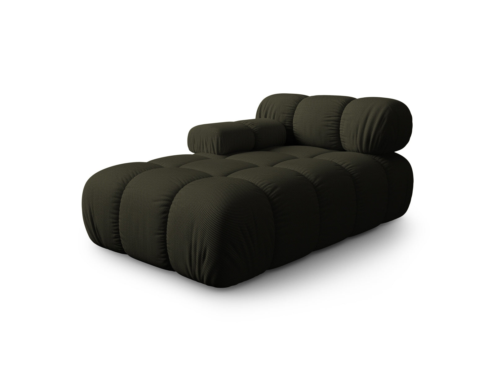 Elegantes Bellis Sofa Chaise Lounge links mit 1 Sitz und 94 cm in Amazon Green-Sonic, ideal für stilvolle Wohnräume.