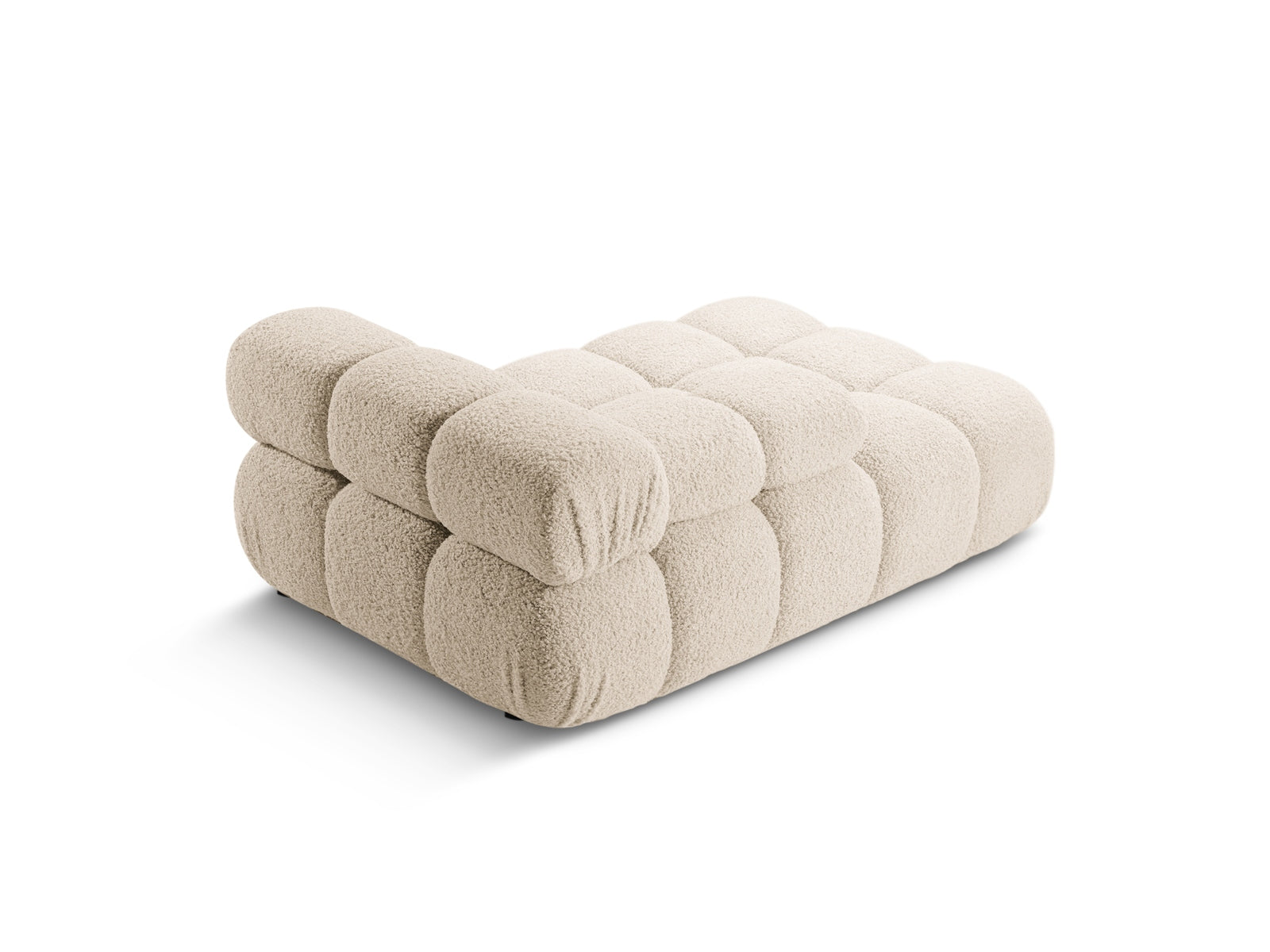 Elegantes Bellis Sofa Chaise Lounge links mit 1 Sitz, 94 cm, in zartem Beige, ideal für stilvolle Wohnräume und gemütliche Entspannung.