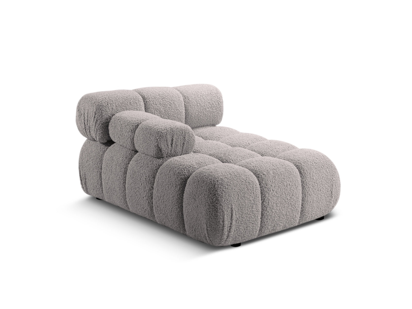 Erleben Sie die Bellis Chaise Lounge links von Micadoni – ein elegantes 1-Sitzer Sofa mit 94 cm Breite, das Komfort und Stil in Ihr Zuhause bringt.