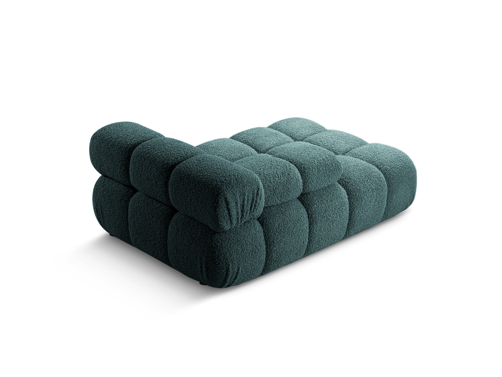 Elegantes Bellis Sofa Chaise Lounge links mit 1 Sitz, 94 cm, in modernem Petrol, ideal für stilvolle Wohnräume.