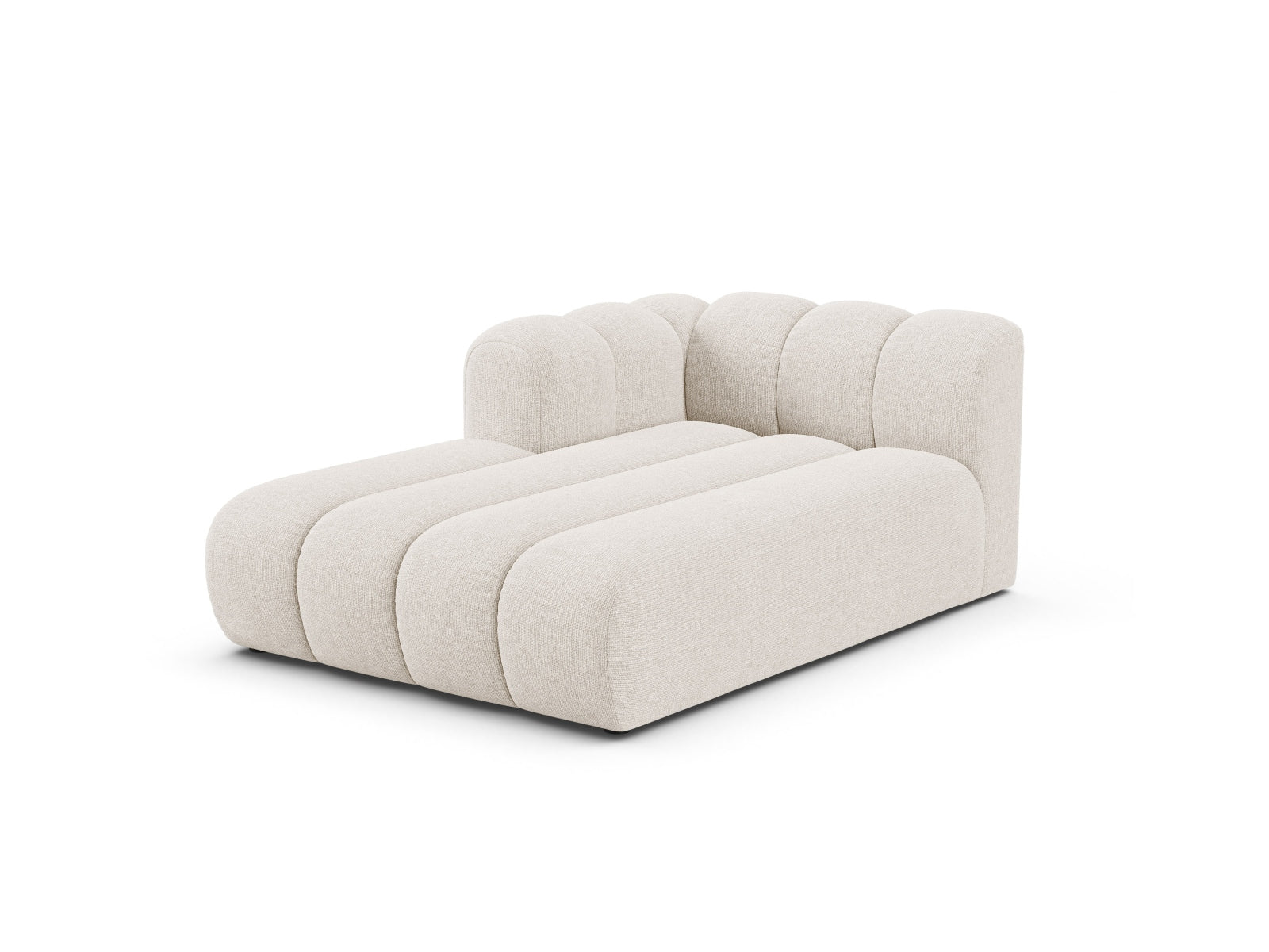 Erleben Sie luxuriöse Entspannung mit der Lupine Chaise Longue links von Micadoni. Dieser stilvolle 2-Sitzer vereint modernes Design und höchsten Komfort.