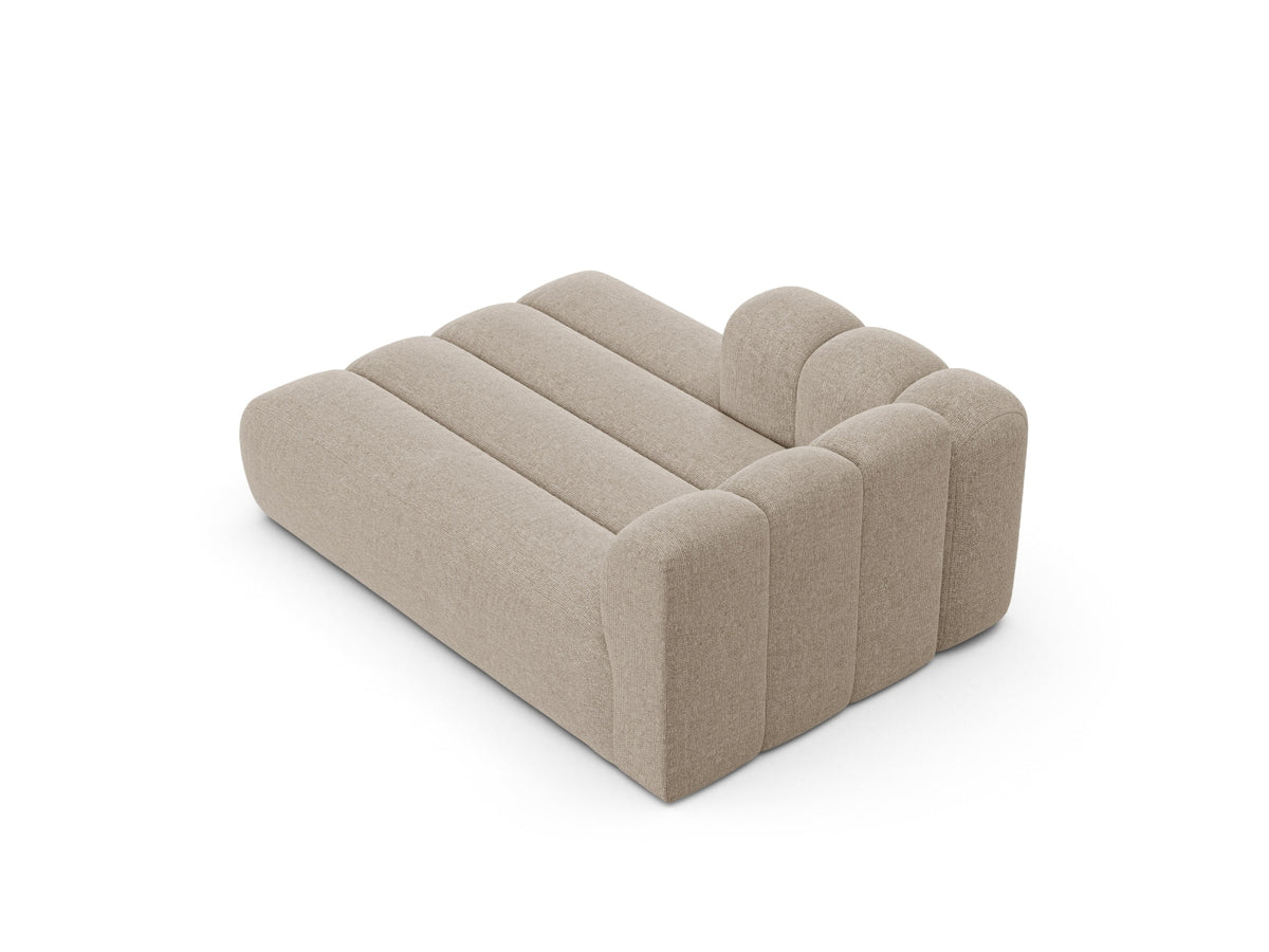 Lupine Chaise Longue links 2 Sitzer in Dark Beige-Eden präsentiert im Onlineshop von KAQTU Design AG. Modulares Sofa ist von Micadoni