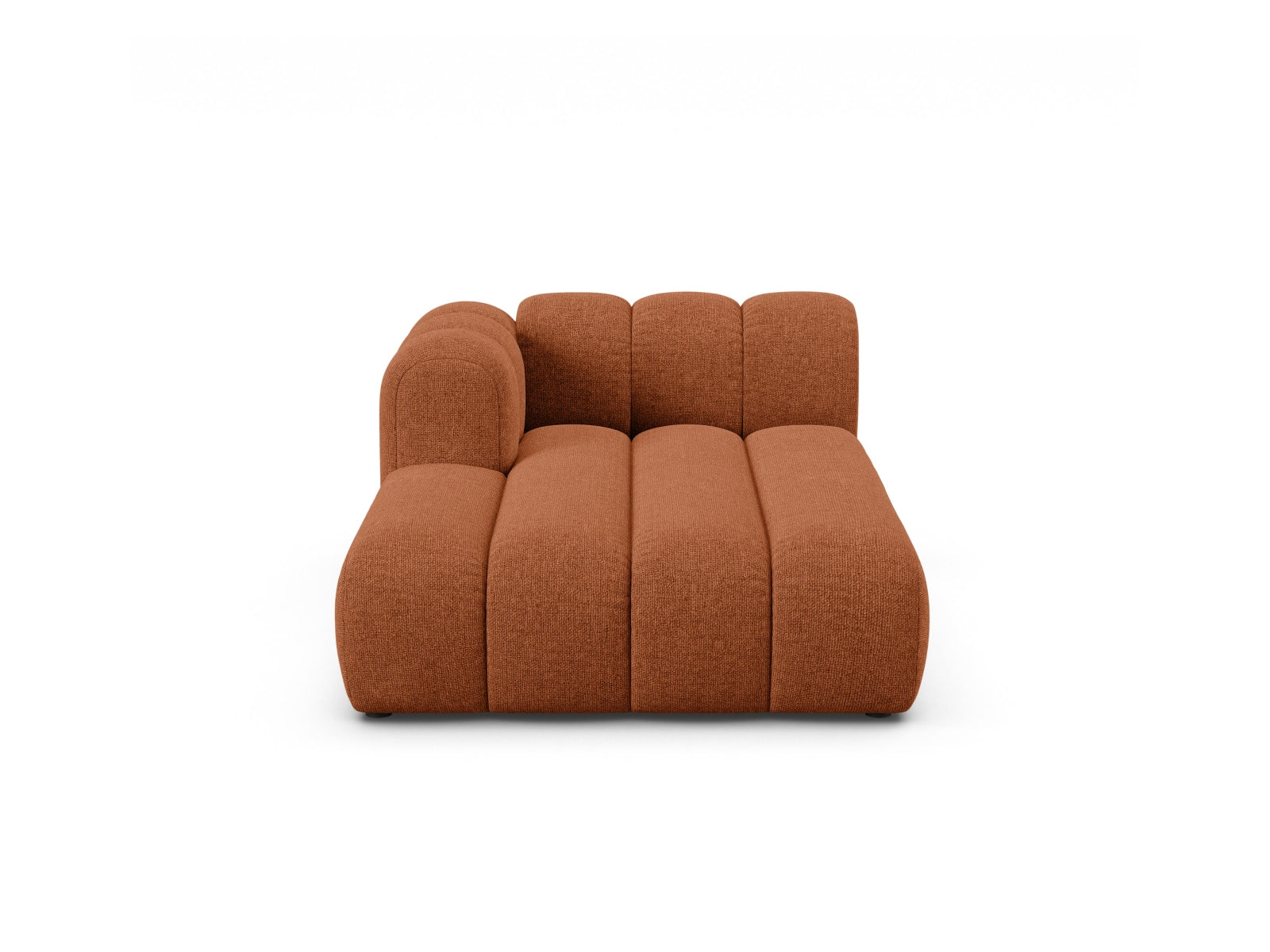 Lupine Chaise Longue links 2 Sitzer in Brick präsentiert im Onlineshop von KAQTU Design AG. Modulares Sofa ist von Micadoni