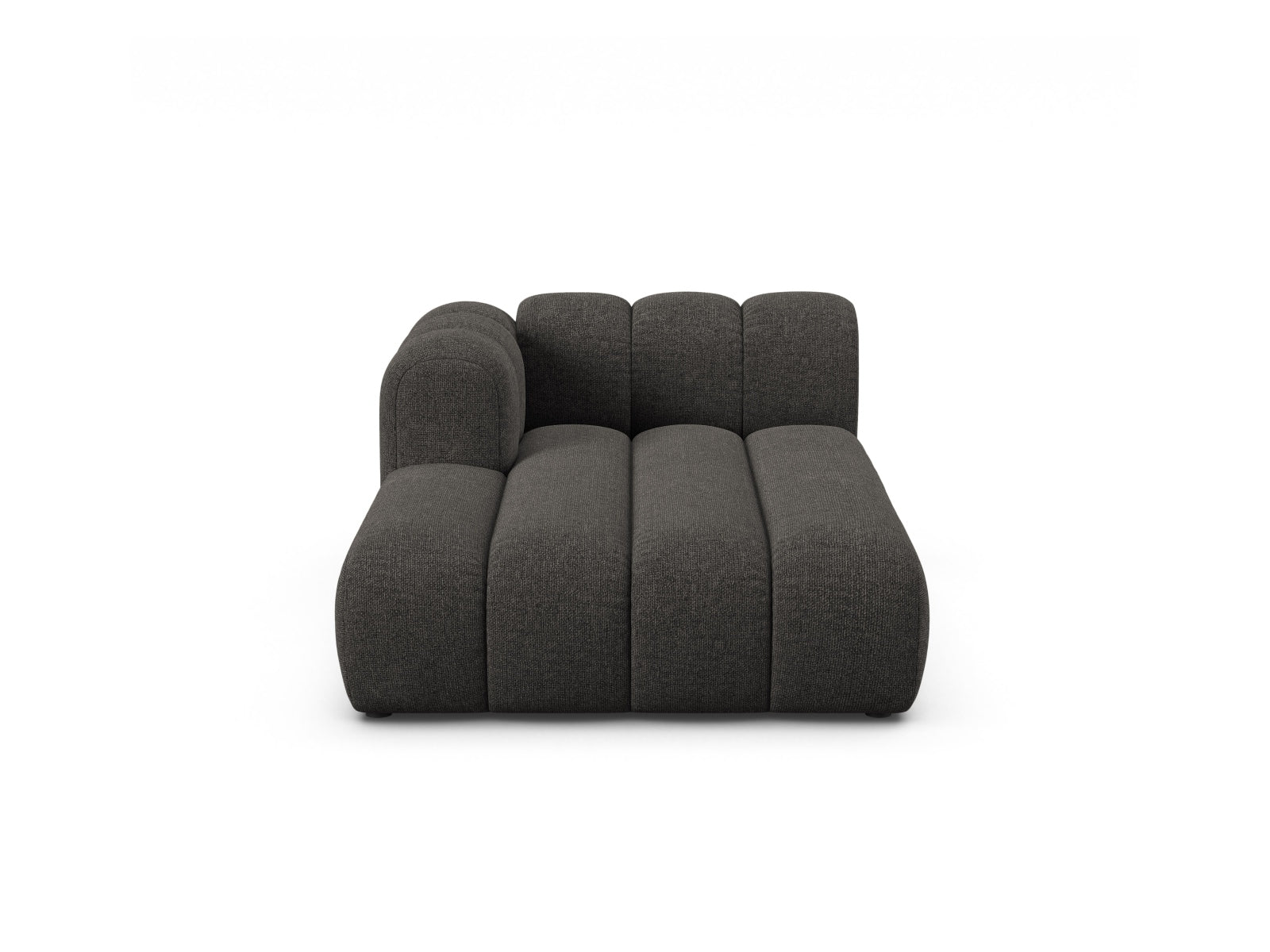 Lupine Chaise Longue links 2 Sitzer in Dark Grey präsentiert im Onlineshop von KAQTU Design AG. Modulares Sofa ist von Micadoni