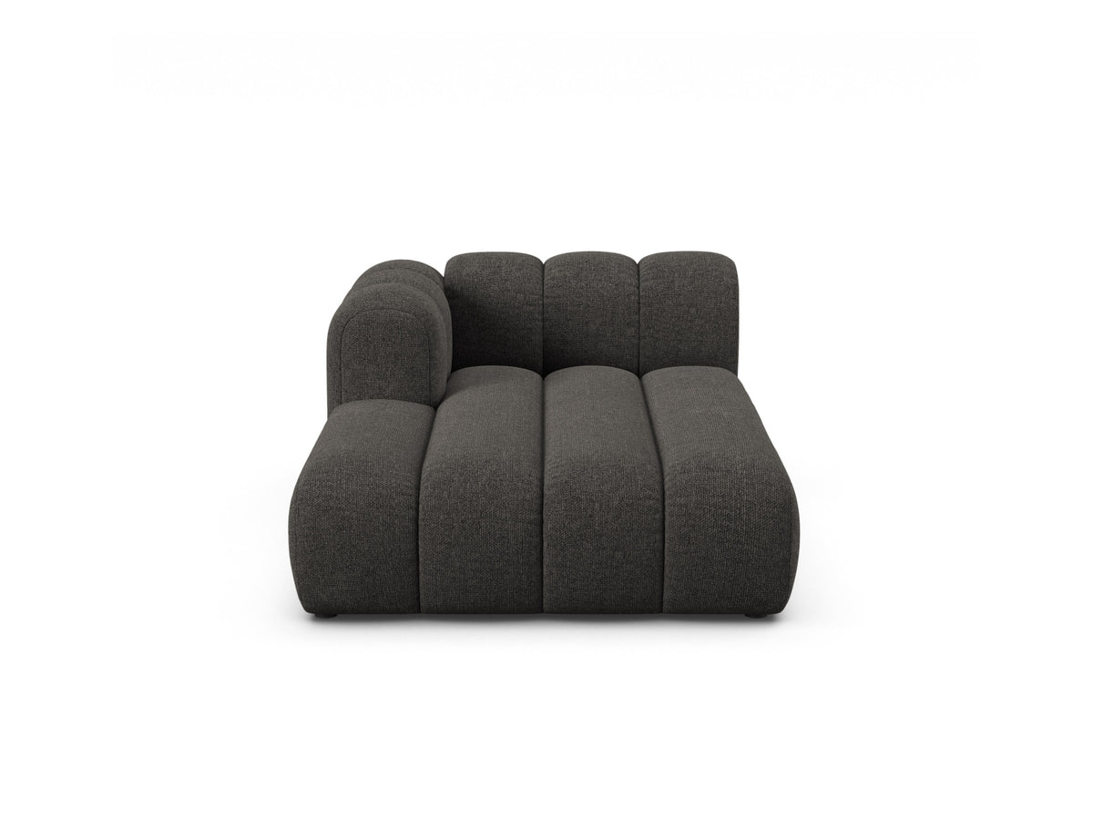 Lupine Chaise Longue links 2 Sitzer in Dark Grey-Eden präsentiert im Onlineshop von KAQTU Design AG. Modulares Sofa ist von Micadoni