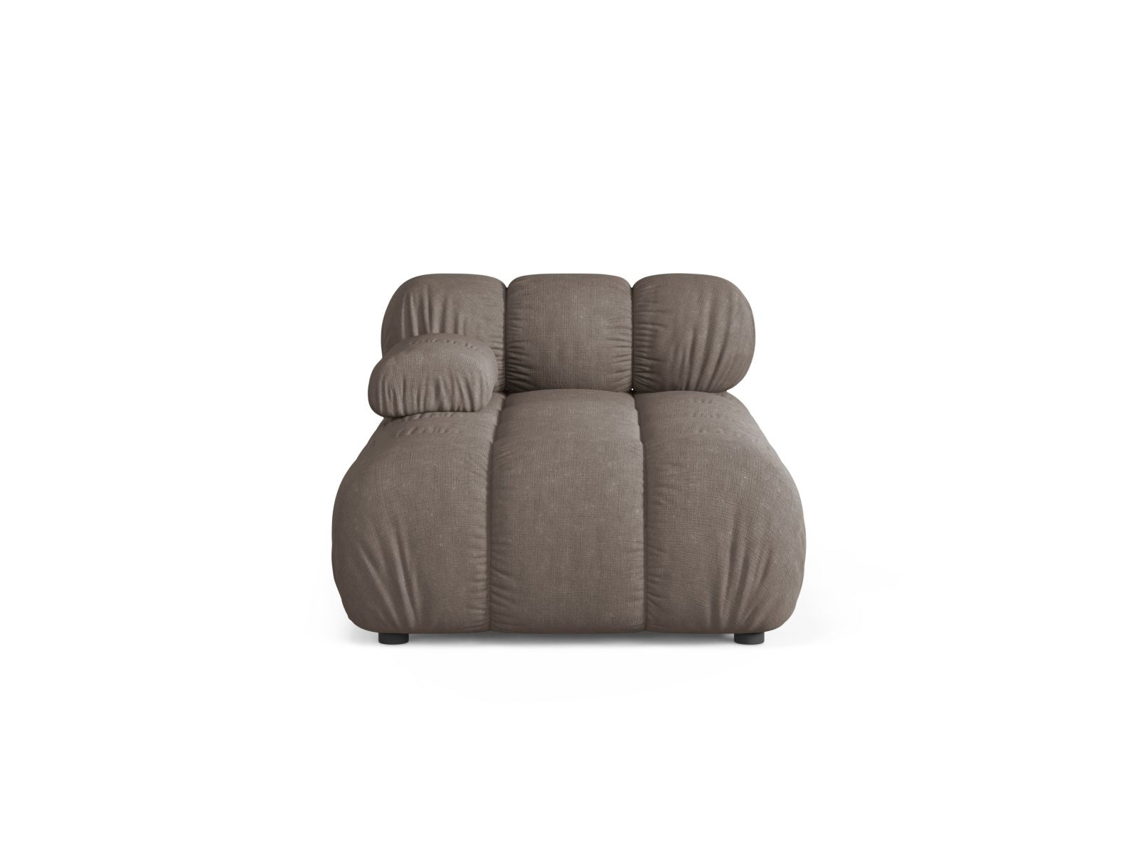 1-Sitzer Chaise Longue links Bellis in Cappuccino-Liberty präsentiert im Onlineshop von KAQTU Design AG. Modulares Sofa ist von Micadoni