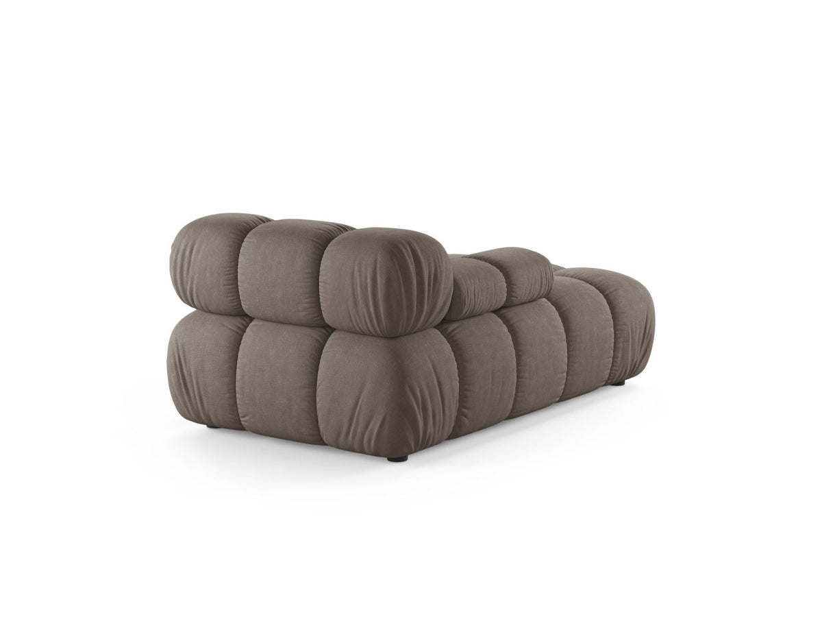 1-Sitzer Chaise Longue links Bellis in Cappuccino-Liberty präsentiert im Onlineshop von KAQTU Design AG. Modulares Sofa ist von Micadoni
