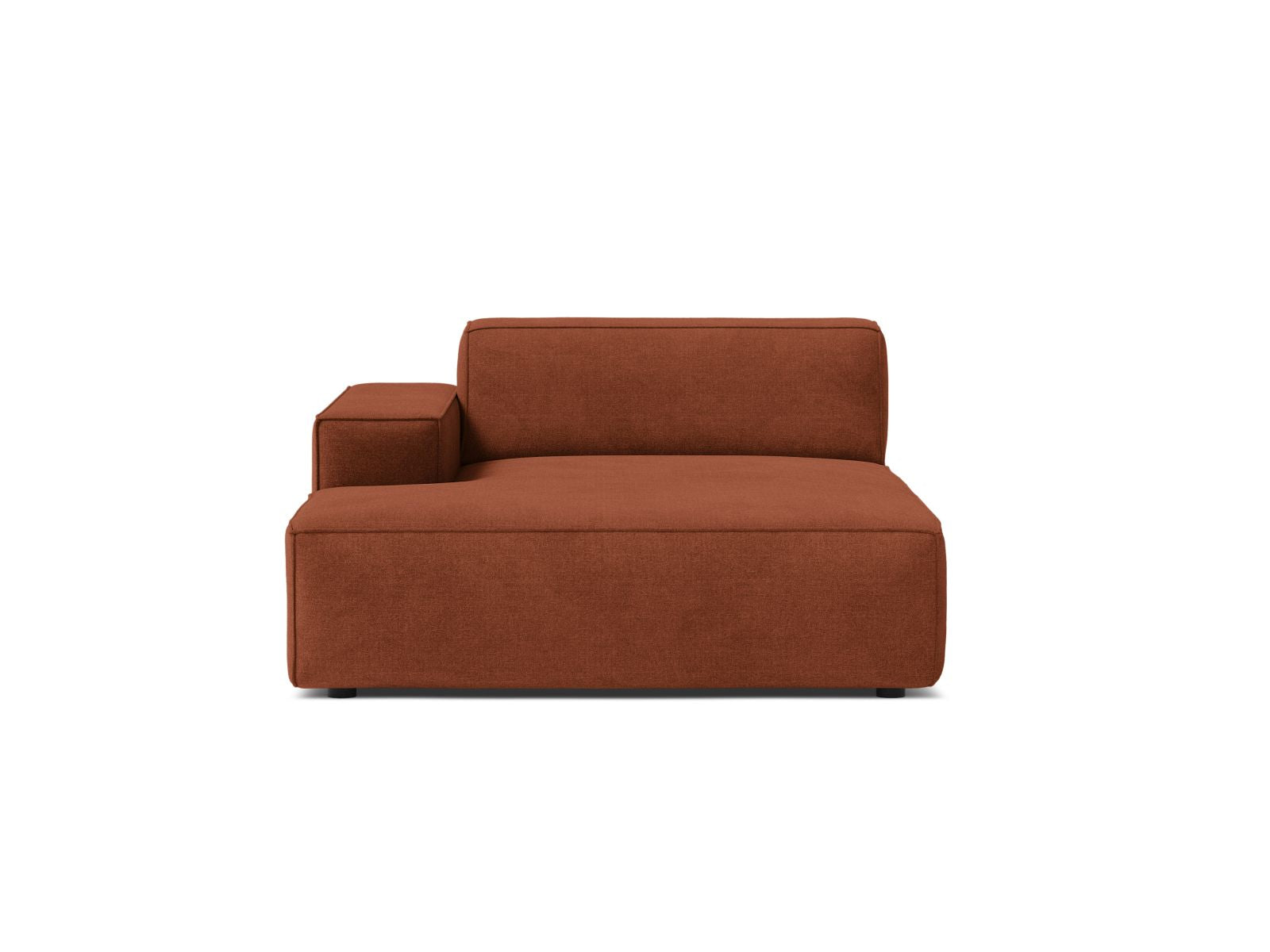 1-Sitzer Chaise Longue Links Jodie in Brick-Liberty präsentiert im Onlineshop von KAQTU Design AG. Modulares Sofa ist von Micadoni