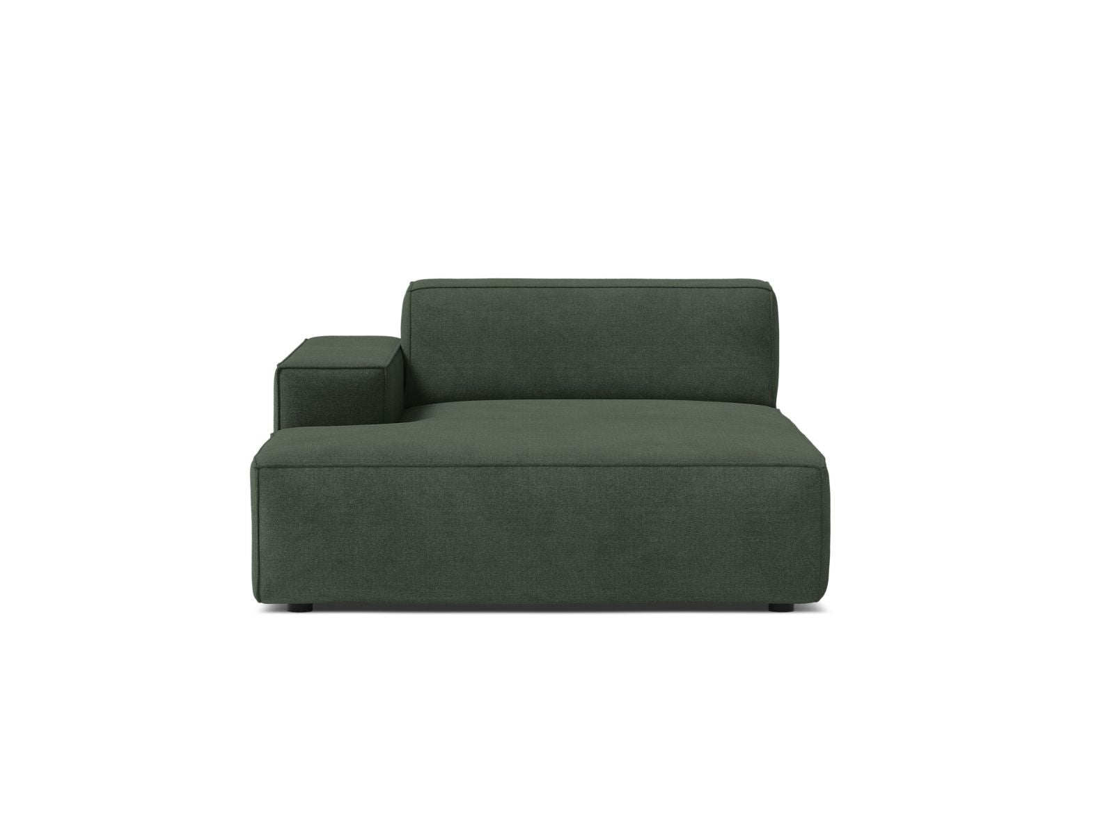 1-Sitzer Chaise Longue Links Jodie in Moss Green-Liberty präsentiert im Onlineshop von KAQTU Design AG. Modulares Sofa ist von Micadoni