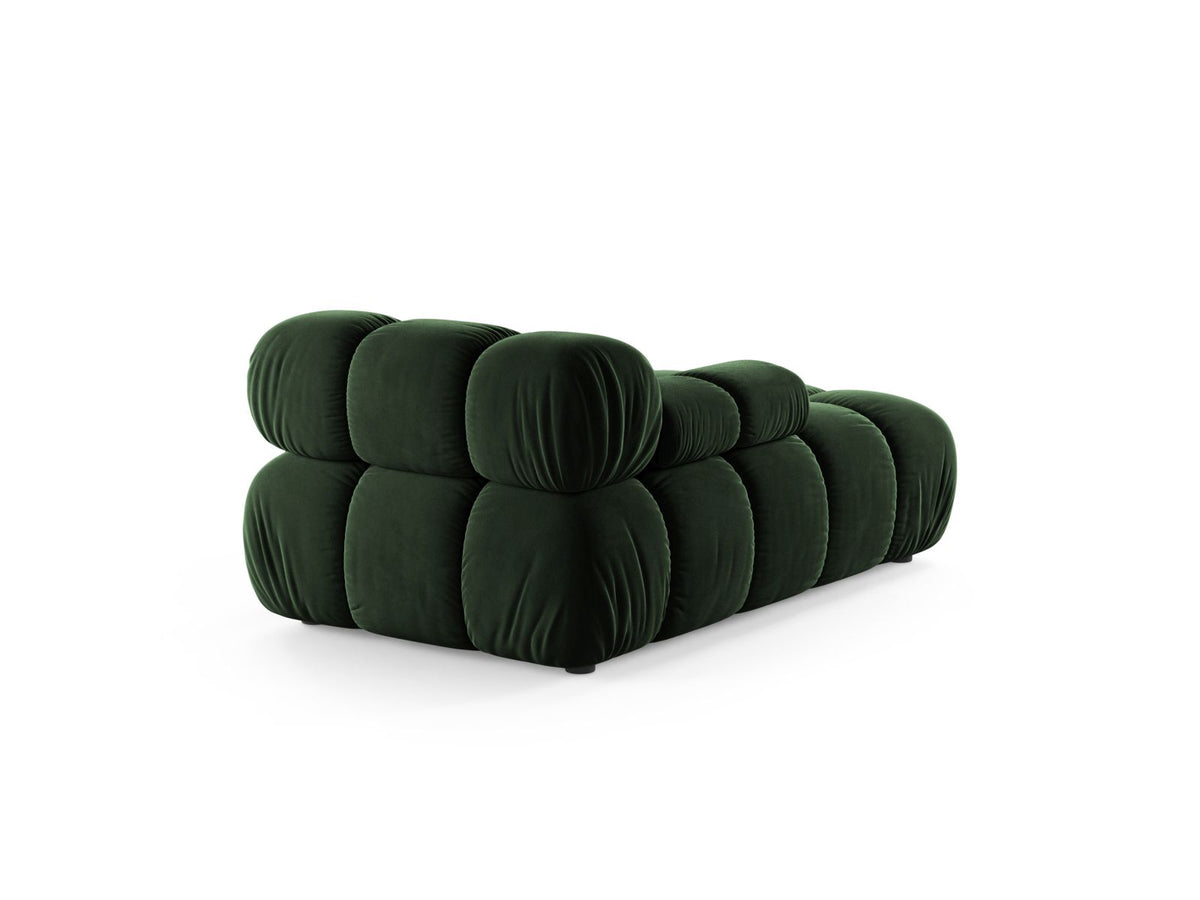 1-Sitzer Chaise Longue links Bellis in Bottle Green-Venus präsentiert im Onlineshop von KAQTU Design AG. Modulares Sofa ist von Micadoni