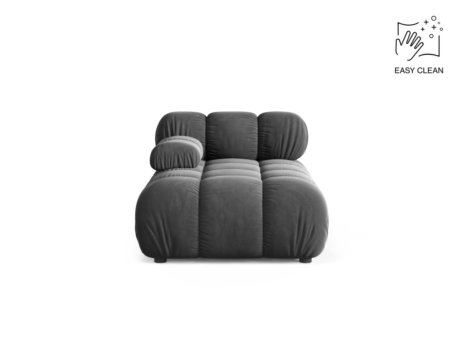 1-Sitzer Chaise Longue links Bellis in Grey-Venus präsentiert im Onlineshop von KAQTU Design AG. Modulares Sofa ist von Micadoni
