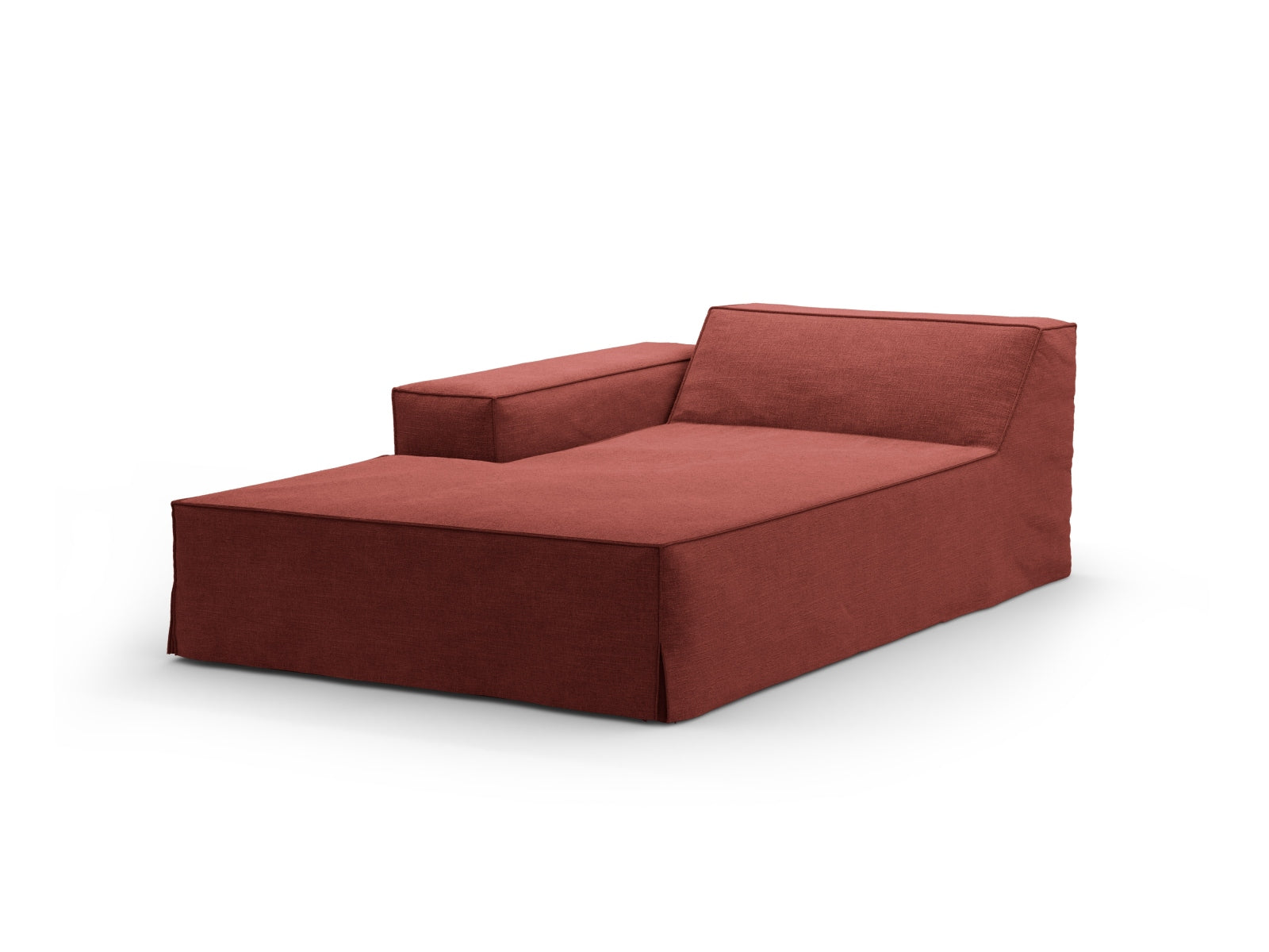 Jodie Modular Chaise Longue links 1 Sitzer in Cherrywood präsentiert im Onlineshop von KAQTU Design AG. Modulares Sofa ist von Micadoni