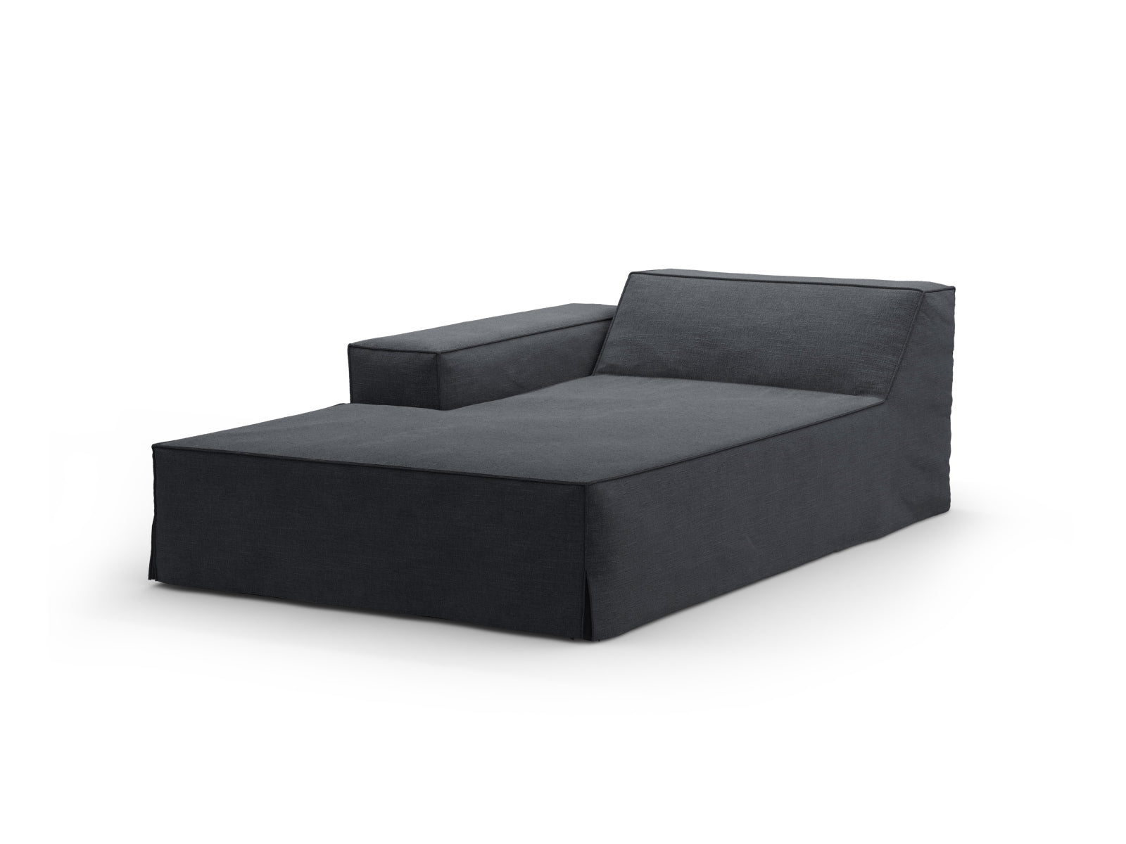 Jodie Modular Chaise Longue links 1 Sitzer in Grey And Blue präsentiert im Onlineshop von KAQTU Design AG. Modulares Sofa ist von Micadoni