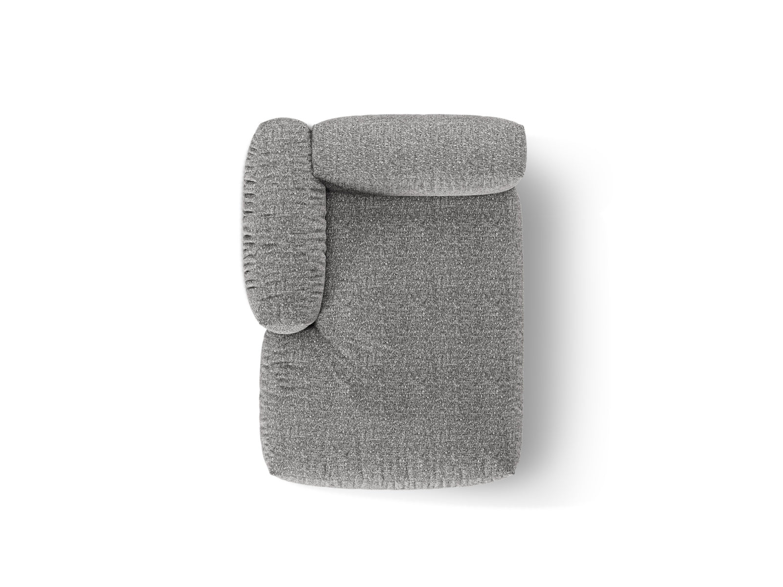 Moderne 1-Sitzer Chaise Longue Links Martina in edlem Graphit, perfekt für stilvolle Akzente und gemütliche Entspannung im Wohnraum.