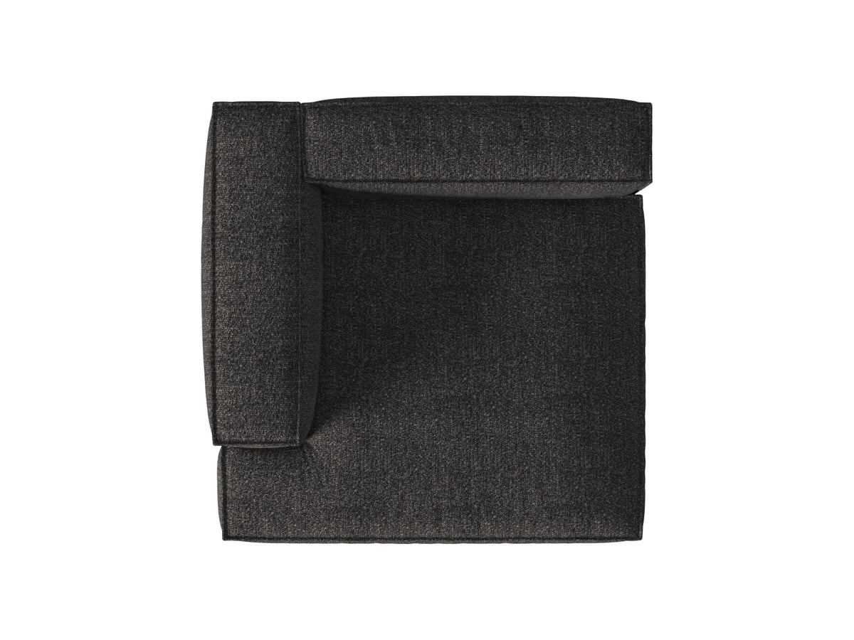 Nuria Boucle Chaise Longue links 1 Sitzer in Anthracite-Monet präsentiert im Onlineshop von KAQTU Design AG. Modulares Sofa ist von Micadoni