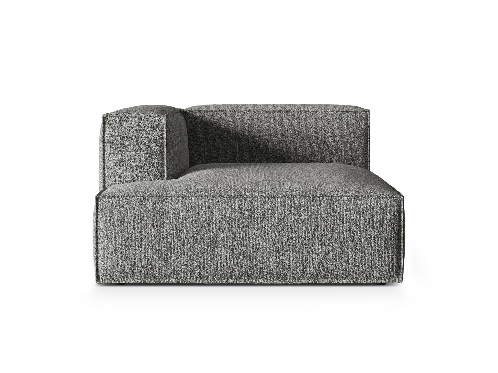 Nuria Boucle Chaise Longue links 1 Sitzer in Graphite-Monet präsentiert im Onlineshop von KAQTU Design AG. Modulares Sofa ist von Micadoni