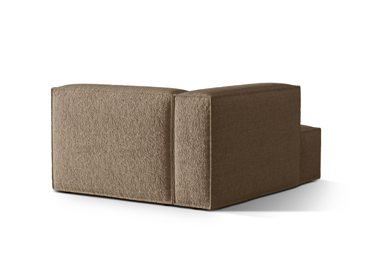 Nuria Boucle Chaise Longue links 1 Sitzer in Cappuccino-Monet präsentiert im Onlineshop von KAQTU Design AG. Modulares Sofa ist von Micadoni