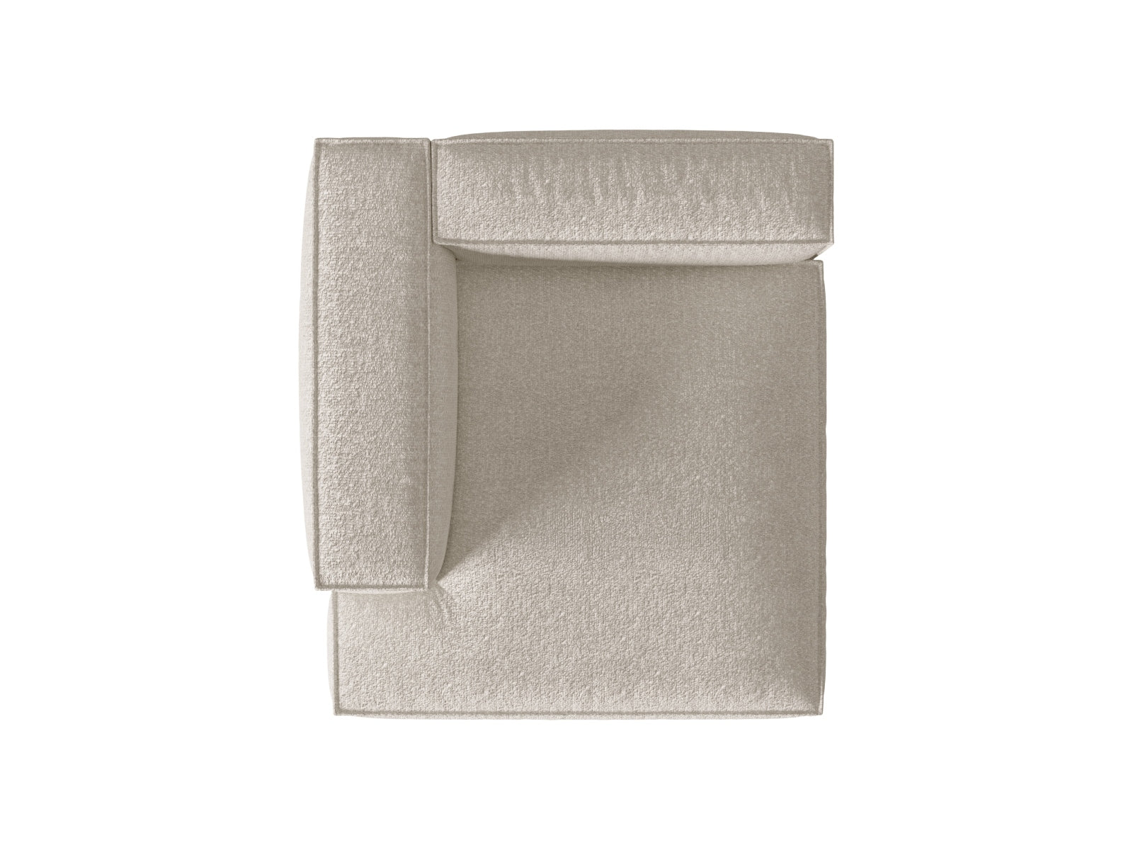 Erleben Sie die stilvolle Nuria Boucle Chaise Longue links von Micadoni – ein luxuriöser 1-Sitzer mit hochwertiger Boucle-Oberfläche und zeitgemässem Design.