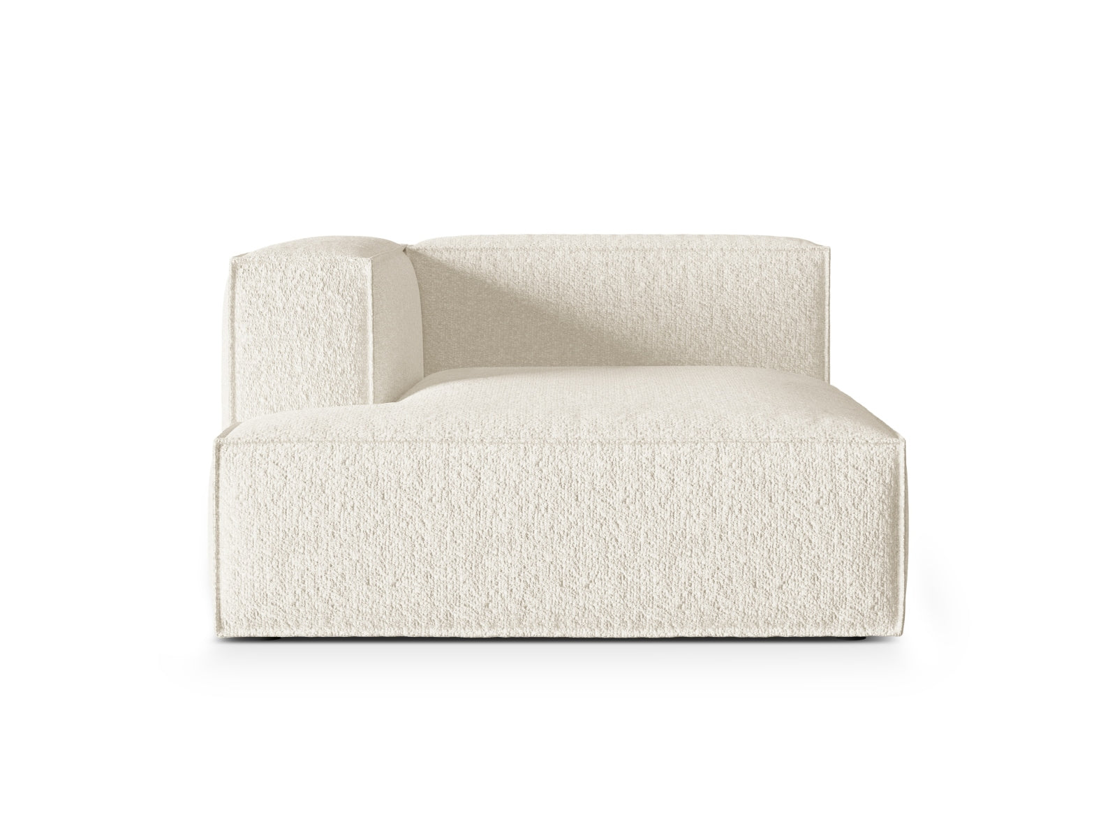 Nuria Boucle Chaise Longue links 1 Sitzer in Ivory präsentiert im Onlineshop von KAQTU Design AG. Modulares Sofa ist von Micadoni