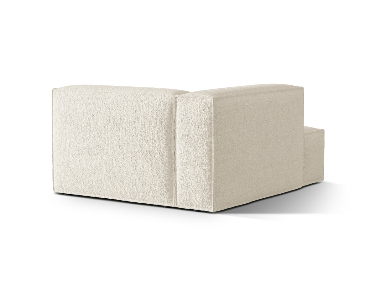 Nuria Boucle Chaise Longue links 1 Sitzer in Ivory-Monet präsentiert im Onlineshop von KAQTU Design AG. Modulares Sofa ist von Micadoni