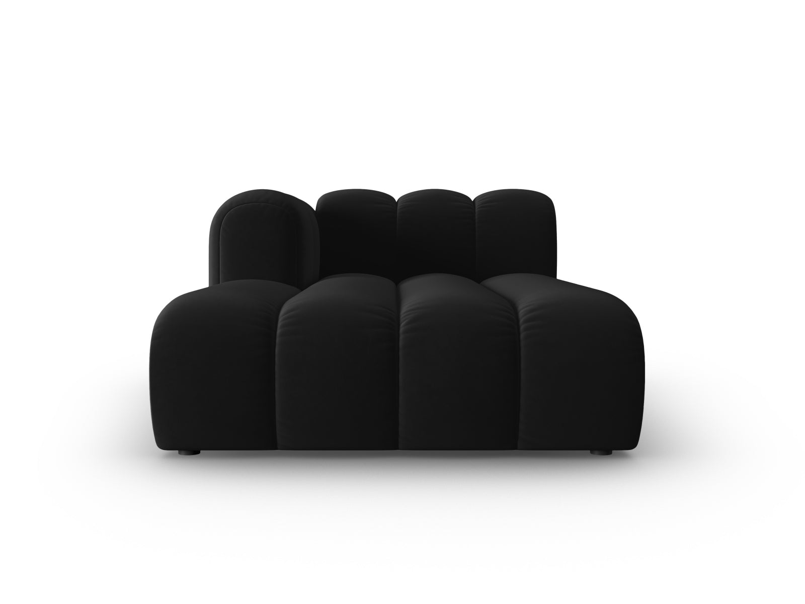 Elegantes Lupine Velour Sofa Chaise Lounge links, 2-Sitzer in stilvollem Design, ideal für moderne Wohnräume, präsentiert von Micadoni.