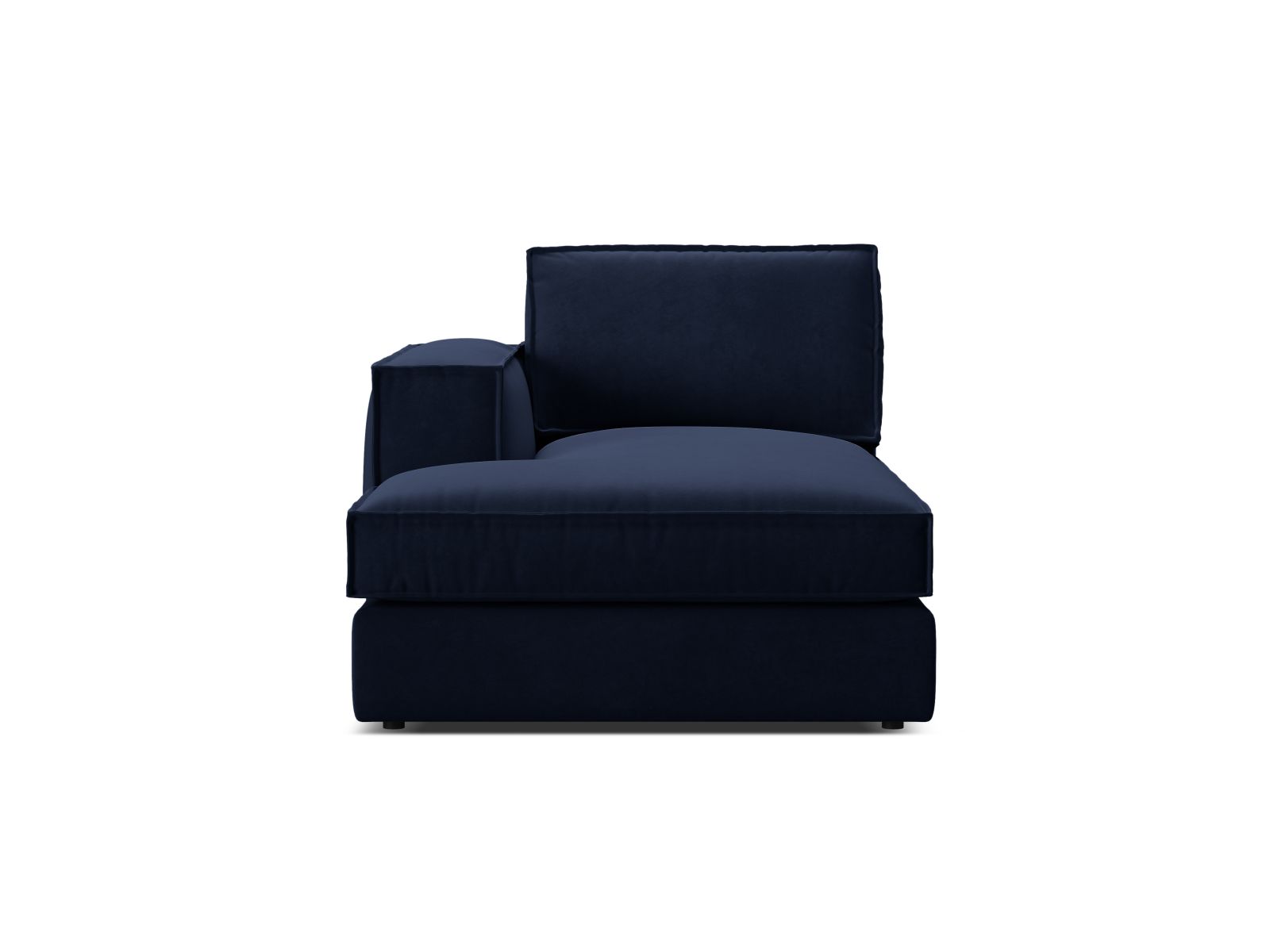 1-Sitzer Chaise Longue links Pola in Royal Blue-Salvador präsentiert im Onlineshop von KAQTU Design AG. Modulares Sofa ist von Micadoni