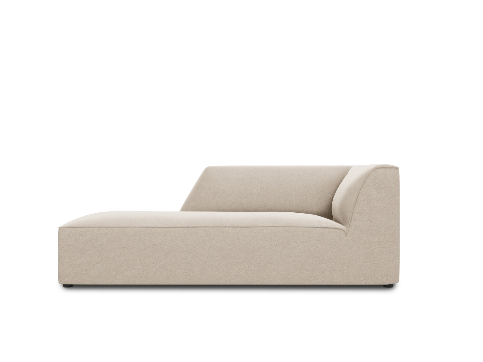 Ruby Velour Sofa Chaise Lounge links 1 Sitz in Beige präsentiert im Onlineshop von KAQTU Design AG. L-Sofa links ist von Micadoni