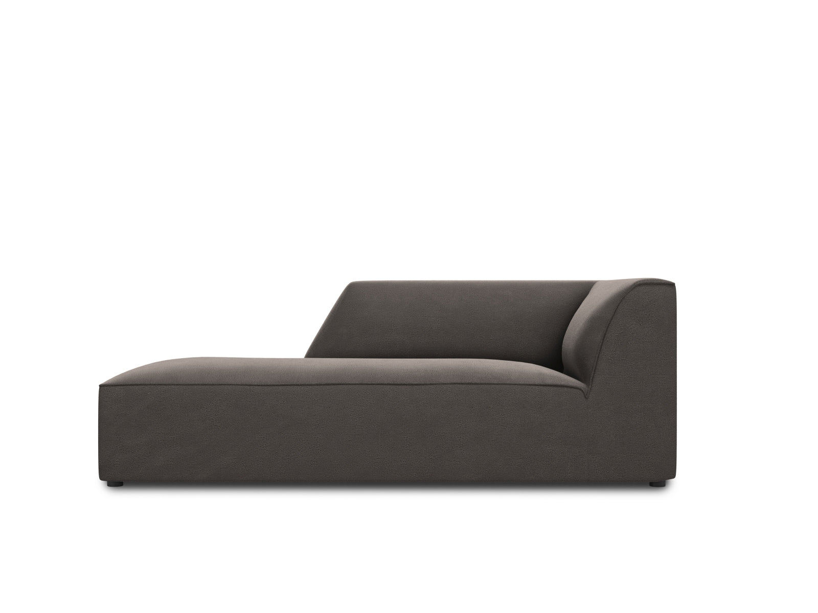 Ruby Velour Sofa Chaise Lounge links 1 Sitz in Dark Grey-Salvador präsentiert im Onlineshop von KAQTU Design AG. L-Sofa links ist von Micadoni