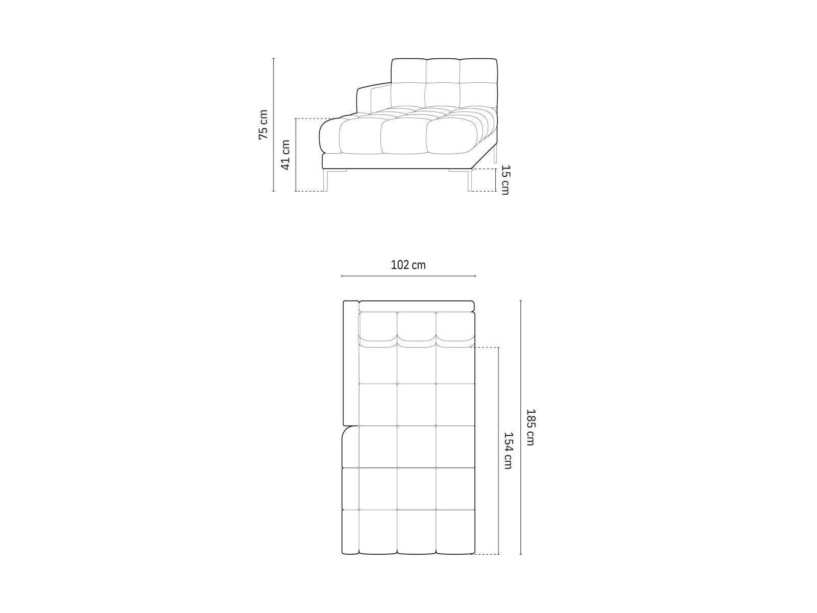 Entdecken Sie das Mamaia Velour Sofa Chaise Lounge links von Micadoni – eine perfekte Kombination aus Eleganz, Komfort und modernem Design für Ihr Zuhause.