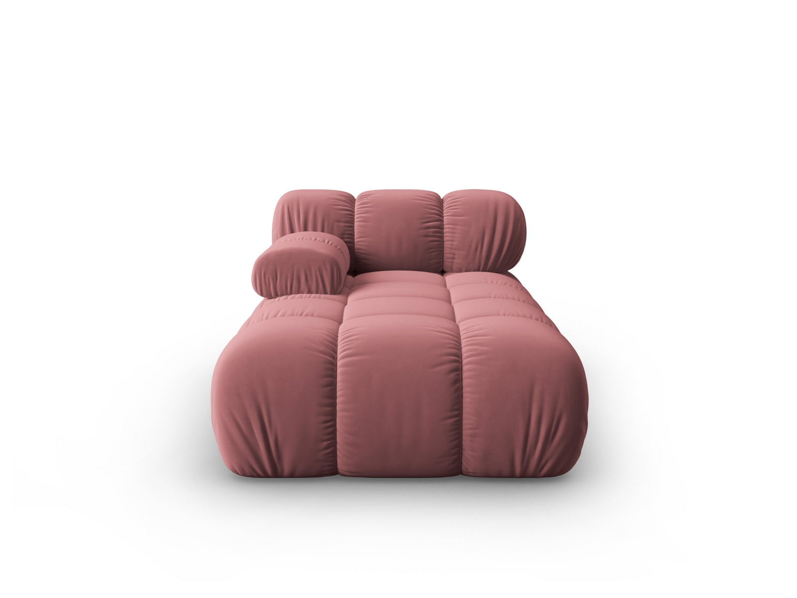 Bellis Velour Sofa Chaise Lounge links 1 Sitz 94cm in Pink präsentiert im Onlineshop von KAQTU Design AG. L-Sofa links ist von Micadoni