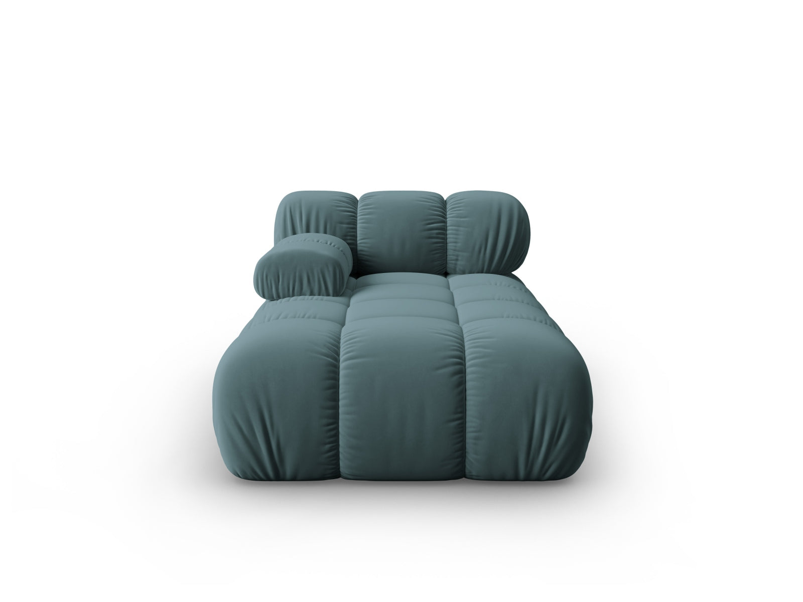 Bellis Velour Sofa Chaise Lounge links 1 Sitz 94cm in Turquoise präsentiert im Onlineshop von KAQTU Design AG. L-Sofa links ist von Micadoni