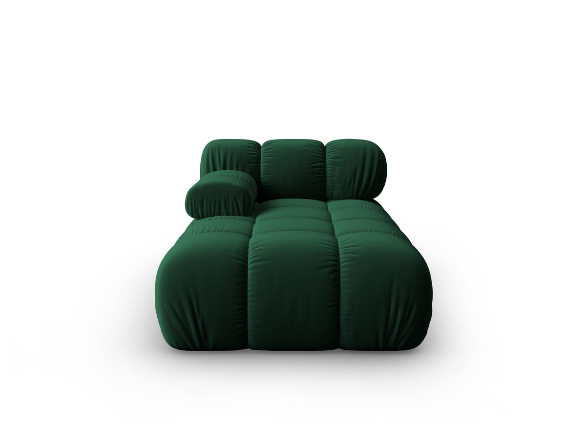 Bellis Velour Sofa Chaise Lounge links 1 Sitz 94cm in Bottle Green-Bluvel präsentiert im Onlineshop von KAQTU Design AG. Modulares Sofa ist von Micadoni