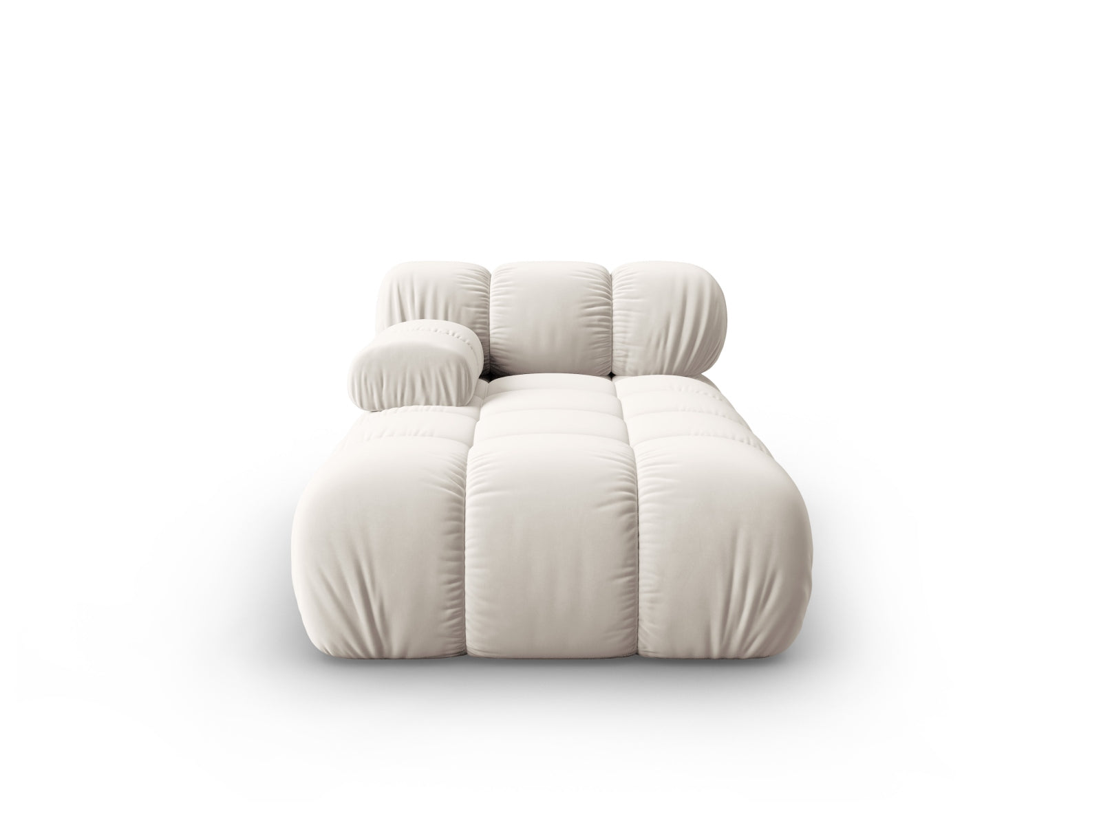 Bellis Velour Sofa Chaise Lounge links 1 Sitz 94cm in Dark Beige präsentiert im Onlineshop von KAQTU Design AG. L-Sofa links ist von Micadoni