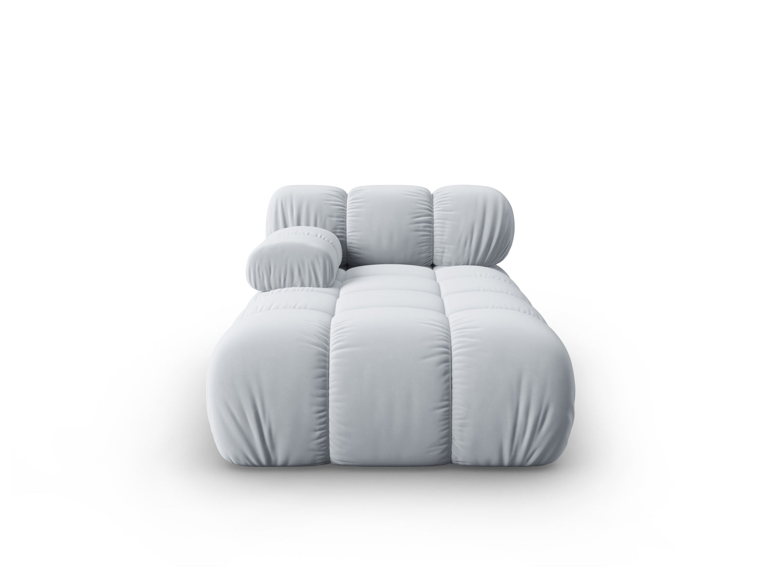 Bellis Velour Sofa Chaise Lounge links 1 Sitz 94cm in Light Blue präsentiert im Onlineshop von KAQTU Design AG. L-Sofa links ist von Micadoni