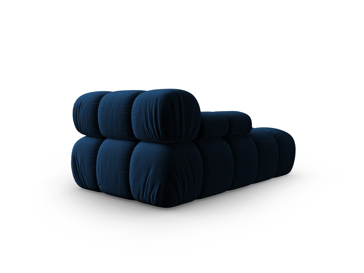 Bellis Velour Sofa Chaise Lounge links 1 Sitz 94cm in Royal Blue-Bluvel präsentiert im Onlineshop von KAQTU Design AG. Modulares Sofa ist von Micadoni