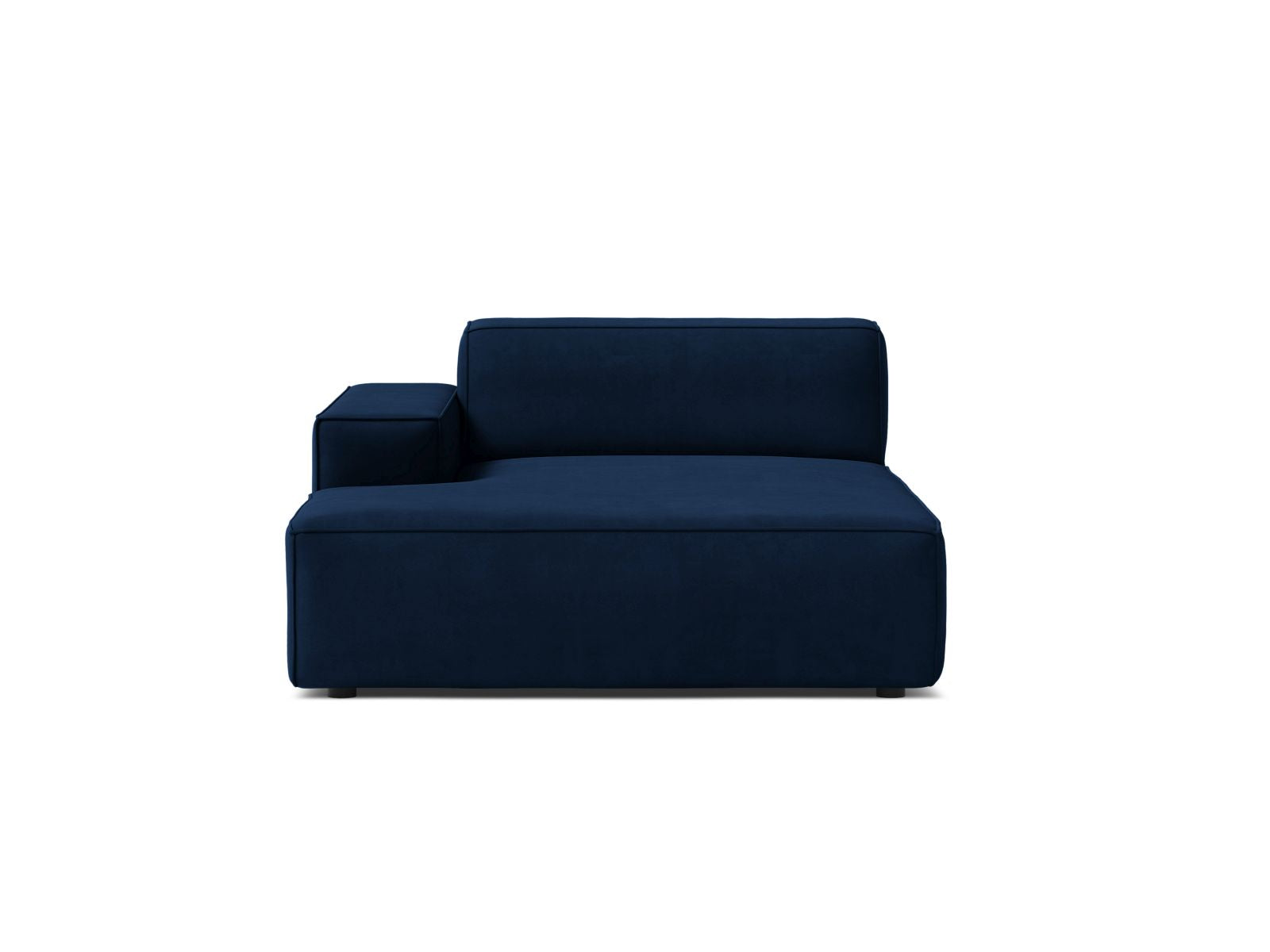 1-Sitzer Chaise Longue Links Jodie in Royal Blue-Bluvel präsentiert im Onlineshop von KAQTU Design AG. Modulares Sofa ist von Micadoni