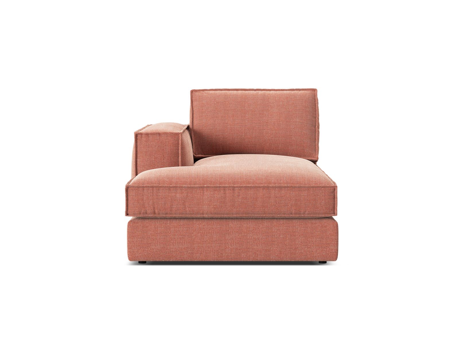 1-Sitzer Chaise Longue links Pola in Red-Babel präsentiert im Onlineshop von KAQTU Design AG. Modulares Sofa ist von Micadoni