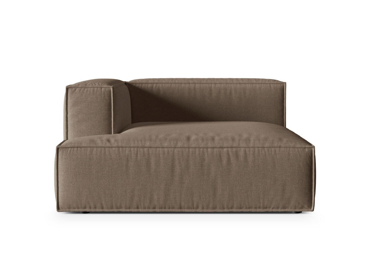 1-Sitzer Modul Chaise Longue Links Nuria in Cappuccino-Liberty präsentiert im Onlineshop von KAQTU Design AG. Modulares Sofa ist von Micadoni