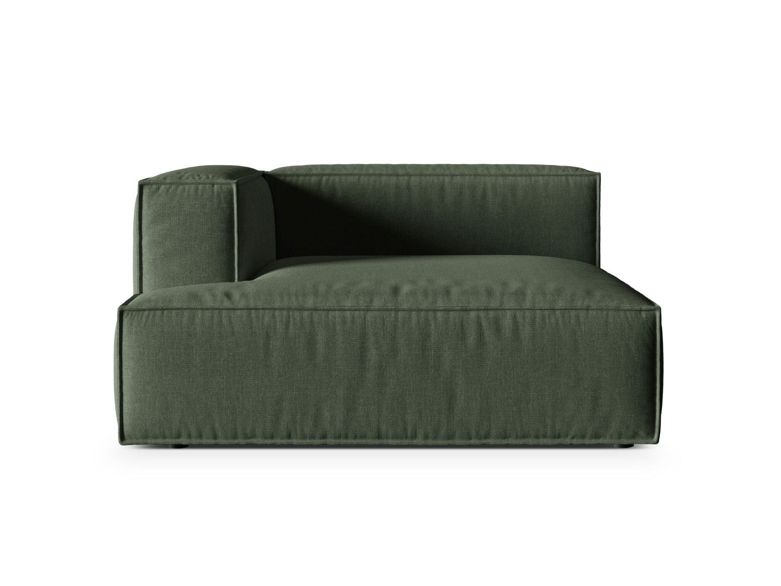 1-Sitzer Modul Chaise Longue Links Nuria in Moss Green-Liberty präsentiert im Onlineshop von KAQTU Design AG. Modulares Sofa ist von Micadoni