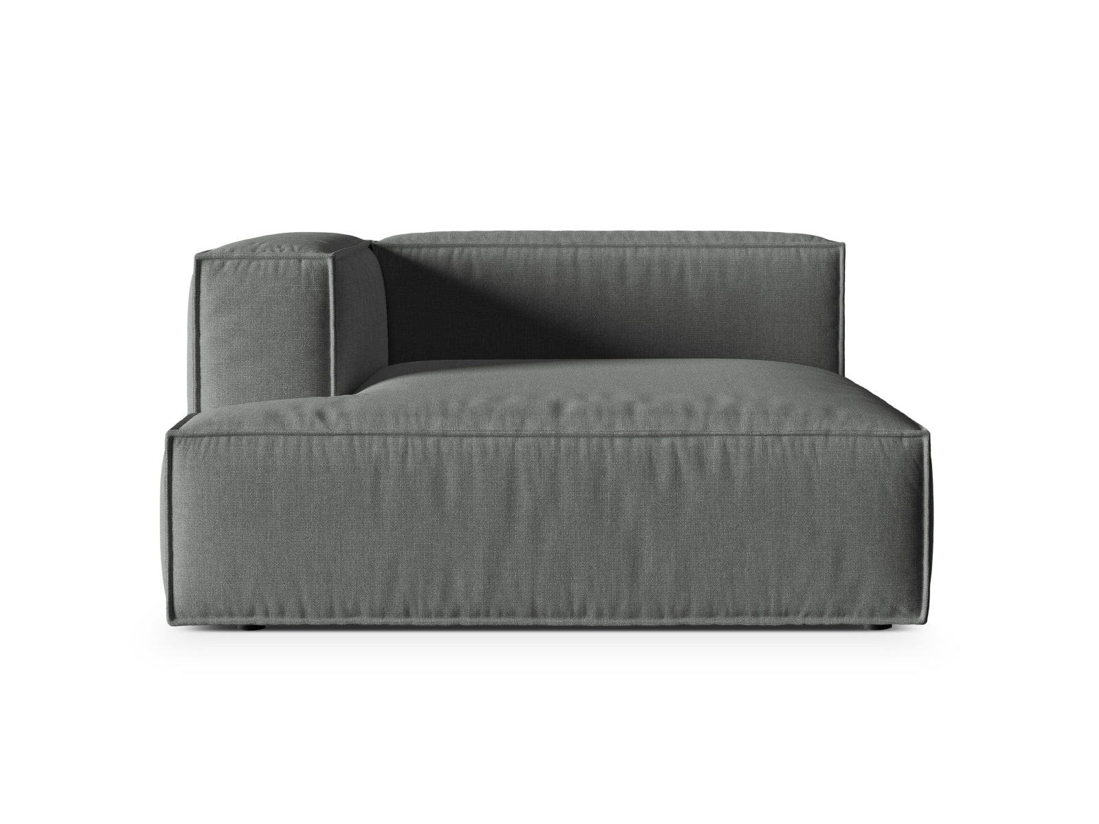 1-Sitzer Modul Chaise Longue Links Nuria in Grey-Liberty präsentiert im Onlineshop von KAQTU Design AG. Modulares Sofa ist von Micadoni