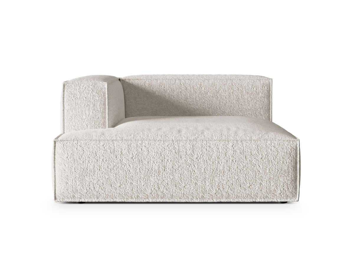 Nuria Modular Chaise Longue links 1 Sitzer in Grey Beige Melange-Monet präsentiert im Onlineshop von KAQTU Design AG. Modulares Sofa ist von Micadoni
