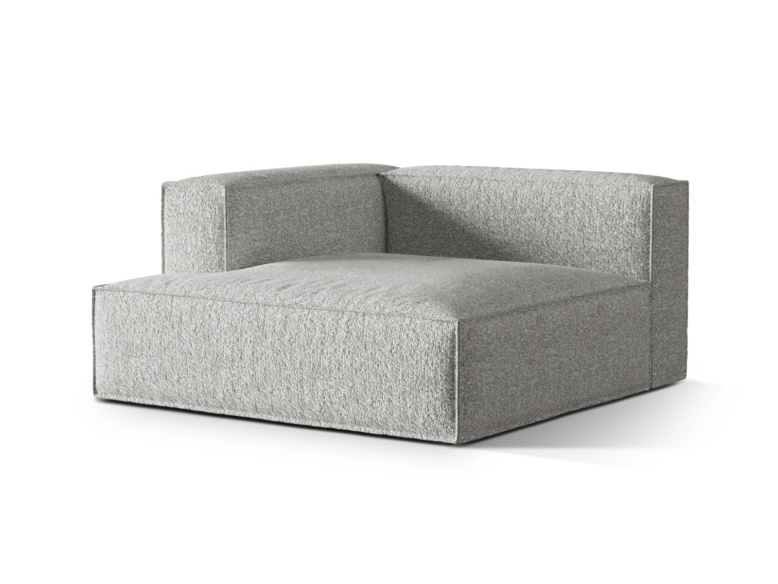 Nuria Modular Chaise Longue links 1 Sitzer in Silver-Monet präsentiert im Onlineshop von KAQTU Design AG. Modulares Sofa ist von Micadoni
