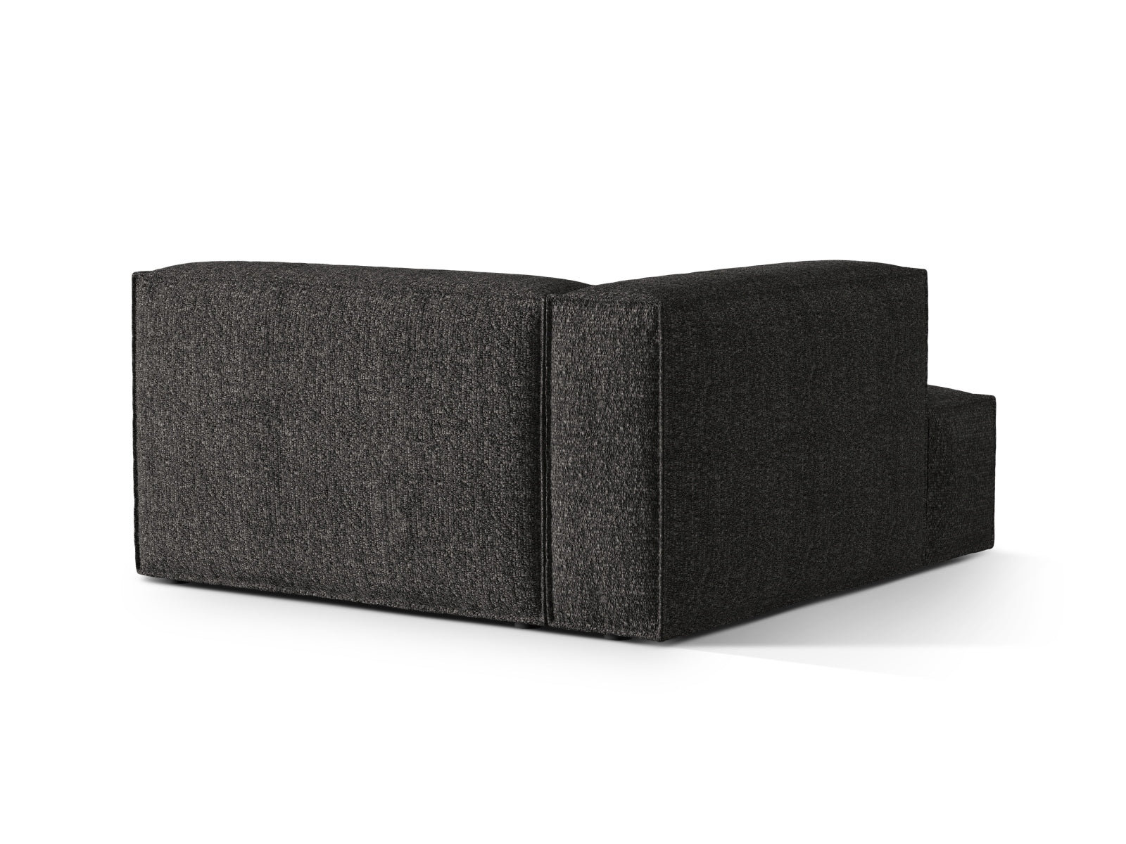 Moderne Nuria Chaise Longue links in Anthrazit, perfekt für individuelle Wohnkonzepte. Hochwertige Verarbeitung von Micadoni.