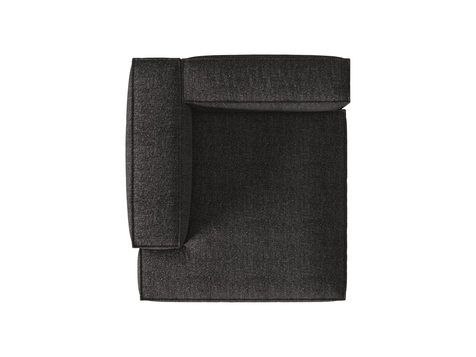 Nuria Modular Chaise Longue links 1 Sitzer in Anthracite-Monet präsentiert im Onlineshop von KAQTU Design AG. Modulares Sofa ist von Micadoni